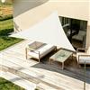 HENG FENG Tenda a Vela Triangolare 2x2x2m, Beige | Vela Ombreggiante Impermeabile, Protezione UV 95%, PES 160g/m² resistente per Esterno, Giardino & Terrazza, con Corda