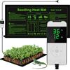WADEO Tappetino Riscaldante per Piante, [54 x 27cm] [Riscaldamento Continuo 24H] [55W], con Termostato da 5 a 45°C & Funzione di Temporizzazione 0-12H, per Germinazione di Piantine, Funghi, Rettili