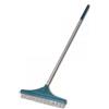 CRISCUOLO Brico Store Rastrello da Giardino Sintetico, Scopa da Giardino Grande a Denti Stretti, Scopa in Acciaio zincato e plastica ABS