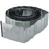 Relaxdays 4x Recinti per Prato 10m, Recinzione in Metallo Zincato, Flessibile, Bordura per Aiuole, Altezza:16 cm, Argento