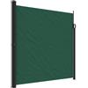 vidaXL Tenda da Sole Laterale Retrattile Verde Scuro 200x300 cm