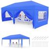 Garvee Gazebo Pieghevole 3x6 m da Giardino con 6 Pareti Laterali