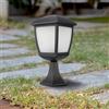 M LEDME Lampioncino Led House Nera 28cm IP44 1 x E27 M LEDME