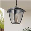 M LEDME Lanterna da soffitto Ronse Nera IP44 1 x E27 M LEDME