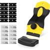 Flintronic 1pz Giallo Raschietto, con Lame(10 Acciaio Inox+Plastica） | Testa Singola Raschietto Vetroceramica, Set di Pulizia Multifunzione, Strumento di Pulizia per Finestre, Piastrelle