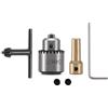 Nscdiew Mini mandrino per trapano elettrico da 0,3-4 mm, per tornio, trapano elettrico, fresatura, chiave con chiave per mandrino