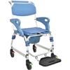 Gima Sedia a Rotelle Comoda Smart 1 Pezzo Carrozzina WC Pieghevole Imbottita per Anziani e Disabili