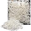Kàllos - Confezione da 500 elastici per capelli resistenti, antiscivolo, per tutti i tipi di capelli e per tutte le età, perfetti per trecce, code di cavallo e acconciature quotidiane (bianco, S)