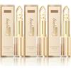 Generic Rossetto da donna che cambia colore, con effetto cambiacolore e tenuta 24 ore, rossetto termoattivo con foglia d'oro, balsamo per le labbra trasparente, cambia colore (3 pezzi)