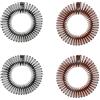 FuzlPnag Fascia Pettine Elastico Zig Zag Porta Cerchietti, Pettine Circolare in Plastica Flessibile, Adatto per Ragazze, 2 Colori