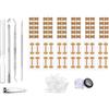 Abiyou 18 Pezzi Kit Trattamento Per Unghie Incarnite,Set Di Correzione Unghie,Correzione Dell'Unghia Del Piede,Con 84 Cerotti Per l'Unghia Del Piede,Applicabile Alle Unghie Incorporate