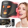 CAPMESSO LED Mask - Maschera Luce Rossa Viso: 400 Perle LED Potenziate per Anti-età e Rigenerazione della Pelle con 4 Colori per Cura del Viso a Casa con Funzione Timer Telecomando e Protezione Occhi