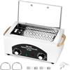 QWORK® Fornetto a Calore Secco 220°C, 300 W, 2 L, Timer 0-60 Min, Vaschetta in Acciaio Inox, per Saloni di Bellezza e Nail Art