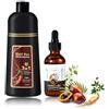 O'RMEAS Shampoo Colorante Marrone, 500ml Shampoo Colorante Istantaneo + 50ml Olio per Capelli, Set Completo Colorazione Duratura e Cura dei Capelli per Uomo e Donna