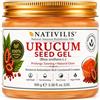 Nativilis Natural Essential Oils Nativilis Amazonian Urucum Seed Gel (Bixa orellana L.) prolunga l'abbronzatura naturale della pelle, prodotto naturale brasiliano, benefici di Copaiba - Olio Cosmetico Botanico - Uso Esterno