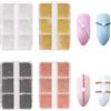 OTKARXUS Nail Art Caviar Perline - 4 Scatole 3D Micro Caviar Perle Oro Argento Nero Rosa Grigio Piccole Perle Acciaio Metallo Mini Perle Sfera Glitter per Nail Art Decorazioni Fai da te Accessori