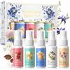 SHOPPGO Set Profumi Donna, Acqua Profumata Corpo, set regalo donna mini profumi con Rosa, Agrumi, Begonia, Lris, Orchidea, FragranzaRomantica di Lunga Durata, Formato da Viaggio, 5 * 35ml
