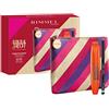 Rimmel London, Confezione Regalo Donna Gold & Shock Collection, Pochette Metalizzata con Mascara ScandalEyes Reloaded e Matita Occhi Soft Kohl Kajal