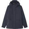 SPRINGFIELD Casual Puufed Short Parka Sorona Aura with Hoodie Abolata, Blu, M Uomo