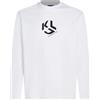 Karl Lagerfeld Jeans Uomo Regular Monogram Long Sleeve T-Shirt White XS