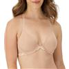 Maidenform Racerback Bra with Shaping & Support, One Fab Fit Underwire Bras for Women, Lightly Lined, Front Closure Reggiseno a t-Shirt, Opaque, Conchiglia di Sabbia/Perle, 3C Donna