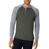 Hanes Manica Lunga Beefy Henley Camicia Uomo (Pacco da 1)