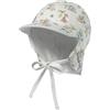 Sterntaler Berretto con Visiera per Bambini, con Protezione per Il Collo, con Nastro, Natur, 45