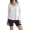DIM Donna Maglietta Termica con Scollo a V - Manica Lunga x1 | Top Caldo e Traspirante | Secon Pelle Invernale | Look Femminile