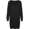 VERO MODA Vmhappyshine LS 2way Short Dress Boo Mini Abito, Black/Detail:w. DTM Lurex, L Donna