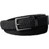 Calvin Klein Uomo Cintura Casual Pin Buckle 3,5 cm Intrecciata, Nero (Black/Matte Gunmetal), 115 cm