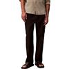 Calvin Klein Uomo Pantaloni Cargo Comfort Cotton Straight Fit, Nero (Black), S