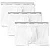 Calvin Klein Uomo Pantaloncini Boxer Confezione da 3 Balance con Fascia con Logo, Bianco (White), S