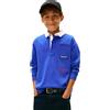 Tommy Hilfiger Bambino Maglietta Polo Maniche Lunghe Multi Print con Colletto a Contrasto, Blu (Majesty Blue), 92