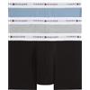 Tommy Hilfiger Uomo Pantaloncini Boxer Confezione da 3 con Fascia con Logo, Multicolore (Brisk Blue/Black/Ice HTHR), M