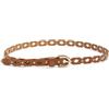 PIECES Pcnyas Leather Stud Jeans Belt Cintura in Pelle, Cognac/Dettagli: Finiture Dorate, 85 cm Donna