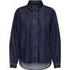 ONLY Shirt Onljulie LS DNM-Maglietta Qyt, Blu Jeans Scuro, XS Donna