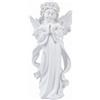 Statuetta Di Angelo Con Di Fiori, Figura Celeste Pallida, Statuetta Di