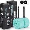 SPINGO - Set di 2/4 camere d'aria in TPU per bicicletta 700C x 23c-32c / 700C x 35c-43c con valvole Presta 48mm/60mm/80mm, tubo per bicicletta leggero, pneumatico di ricambio per bicicletta