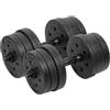 Rebel Electro Manubrio bituminoso regolabile 2 x 10 kg set solido