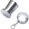 ZythrXLate Bicchiere Acciaio Inox Pieghevole Tazza pieghevole in acciaio inossidabile