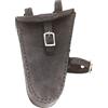 London Craftwork Borsa da Telaio in Vera Pelle Nero Carbone TRIGL-BL-RAW