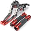 Generic Manopole per Moto Honda VTX1300 2003-2010, Leva Freno e Frizione, Manubrio Pieghevole ed Estensibile, manopole robuste per Manubrio Moto.