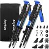 Anykuu Bastoncini Trekking 2 Pezzi 7075 Alluminio e Pieghevoli 110-130cm