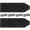 Generic Game Sled - 23 x 76 pollici 1-2 pezzi in materiale HDPE con corda durevole