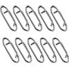 NEWFT 50Pcs Power Fishing Clip Link Split Rings Stainless Steel Fast Change Connettore per Esche Connettori Clip Connettori Ad Alta Resistenza