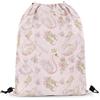 EDPXKL Borsa da palestra con coulisse, colore bianco, cigno, tema balletto, lago dei cigni, borsa a tracolla rosa, zaino pieghevole da palestra per bambini, borsa con coulisse, per nuoto, sport, 36x42 cm