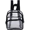 Ycauty Mini Zaino Trasparente in PVC, Borsa Trasparente Approvata Dallo Stadio, Zaino Leggero per Eventi Sportivi di Viaggi di Lavoro