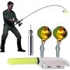 Generic Luce A Morsetto Per Canna Da Pesca Lampada Impermeabile per Punta Canna da