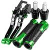 Generic Freni a Tamburo per Moto, Leve Freno e Frizione Regolabili, manopole per Manubrio per Kawasaki, Z125, Z125PRO 2015-2018, Leve con Serbatoio, robuste.