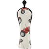 CHIFIGNO Coprimazza per mazze da golf vintage, beige, con targhette numerate, per driver ibridi, in legno, donne e uomini, in pelle PU